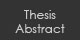 Thesis Abstract
